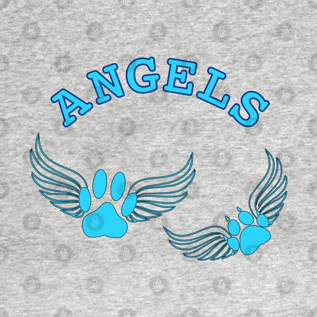 Angel Pet Paw Prints by Braznyc